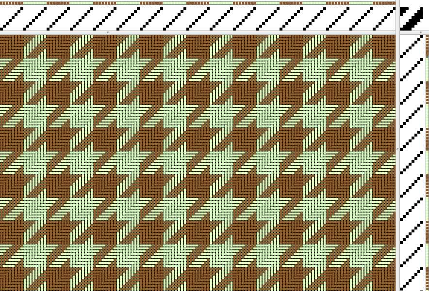 Mock houndstooth knitting pattern