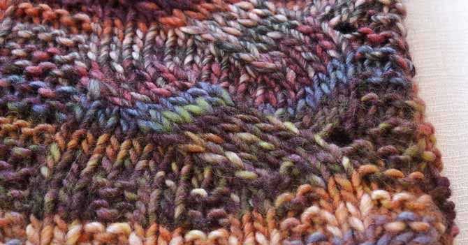 Mock cable knit pattern