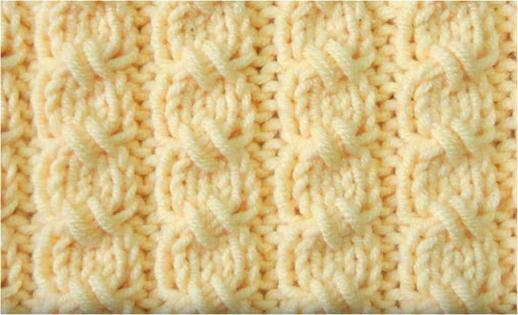 Mock cable knit pattern