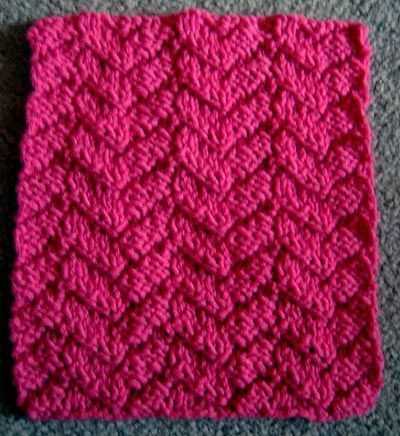 Mock cable knit pattern