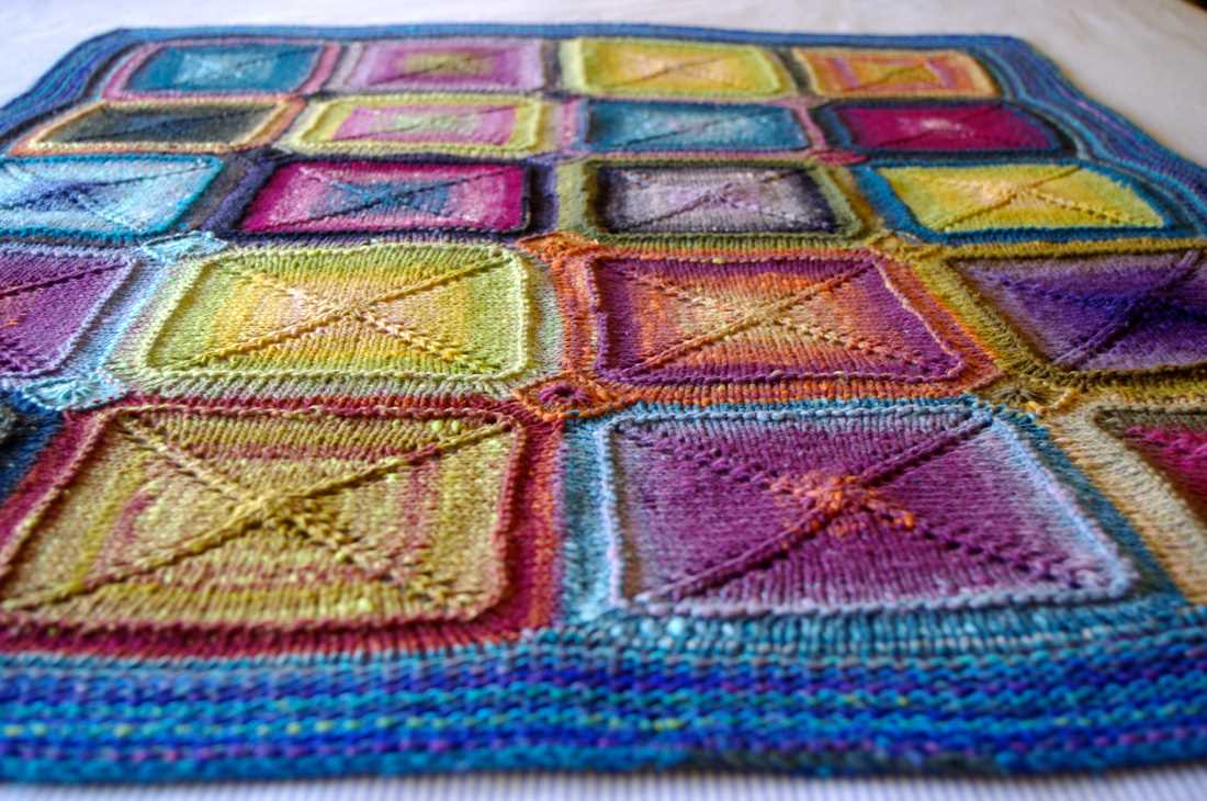 Modular knitting blanket pattern