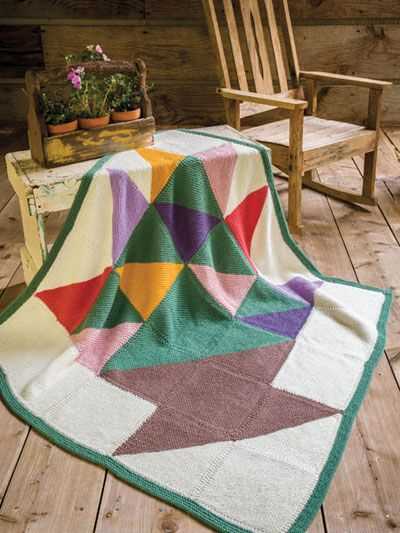 Modular knitting blanket pattern