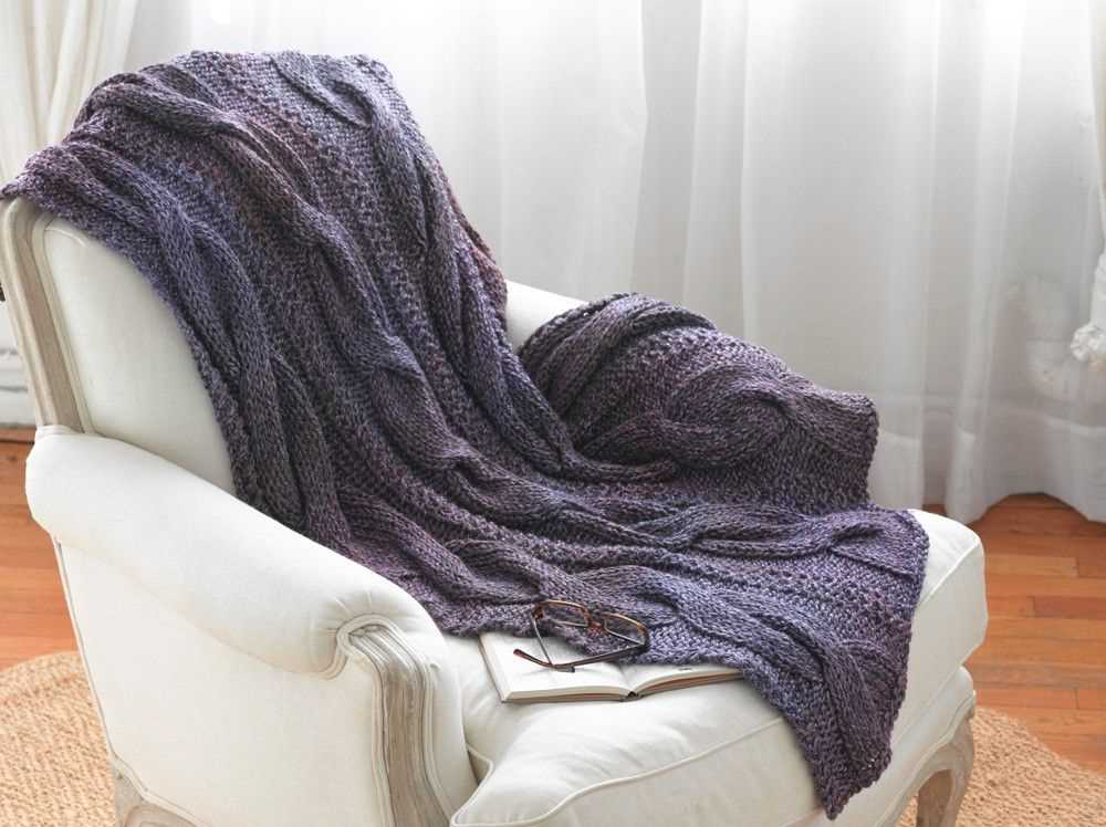 Mohair throw knitting pattern
