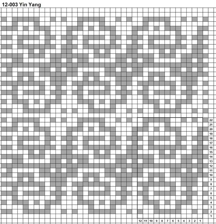 Mosaic knit pattern