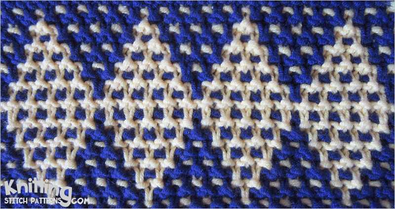 Mosaic scarf knitting pattern