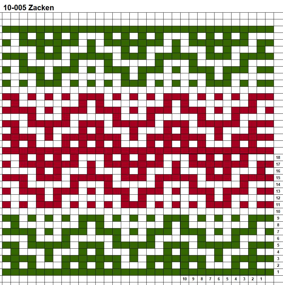 Mosaic knit pattern