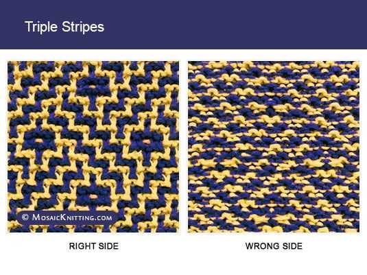 Mosaic knit pattern