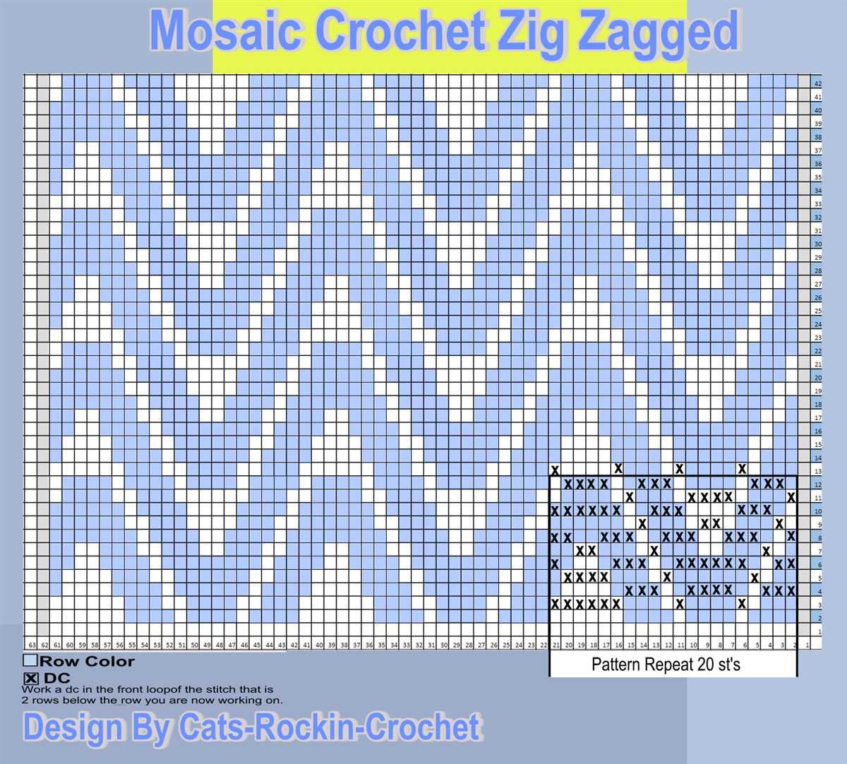 Mosaic knitting pattern generator