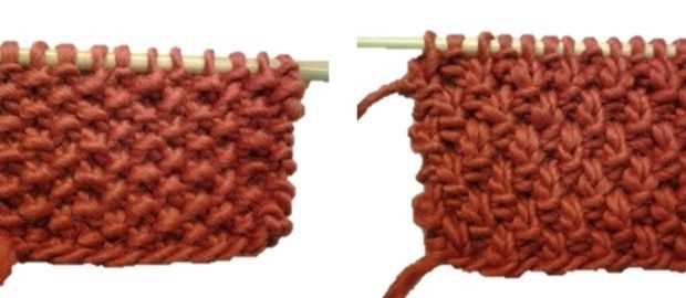 Moss knit stitch pattern