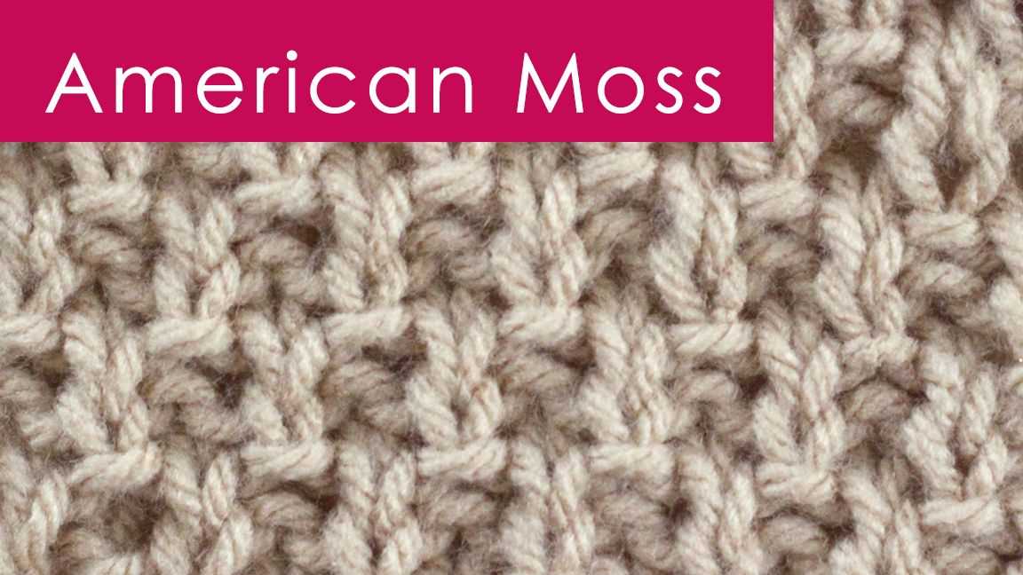Moss knit stitch pattern