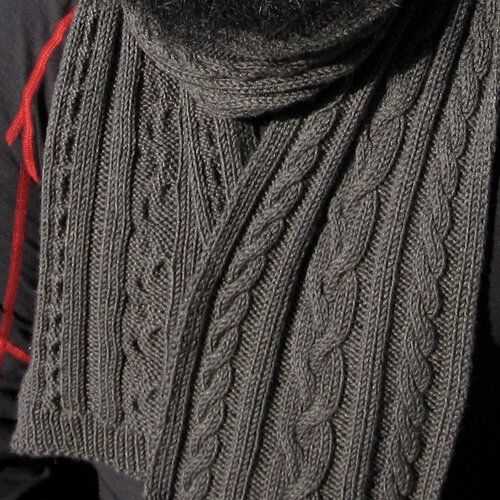 Muffler knitting pattern