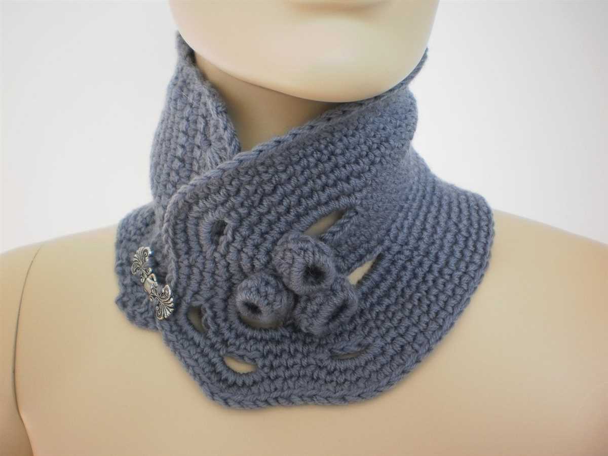 Neck scarf knitting pattern