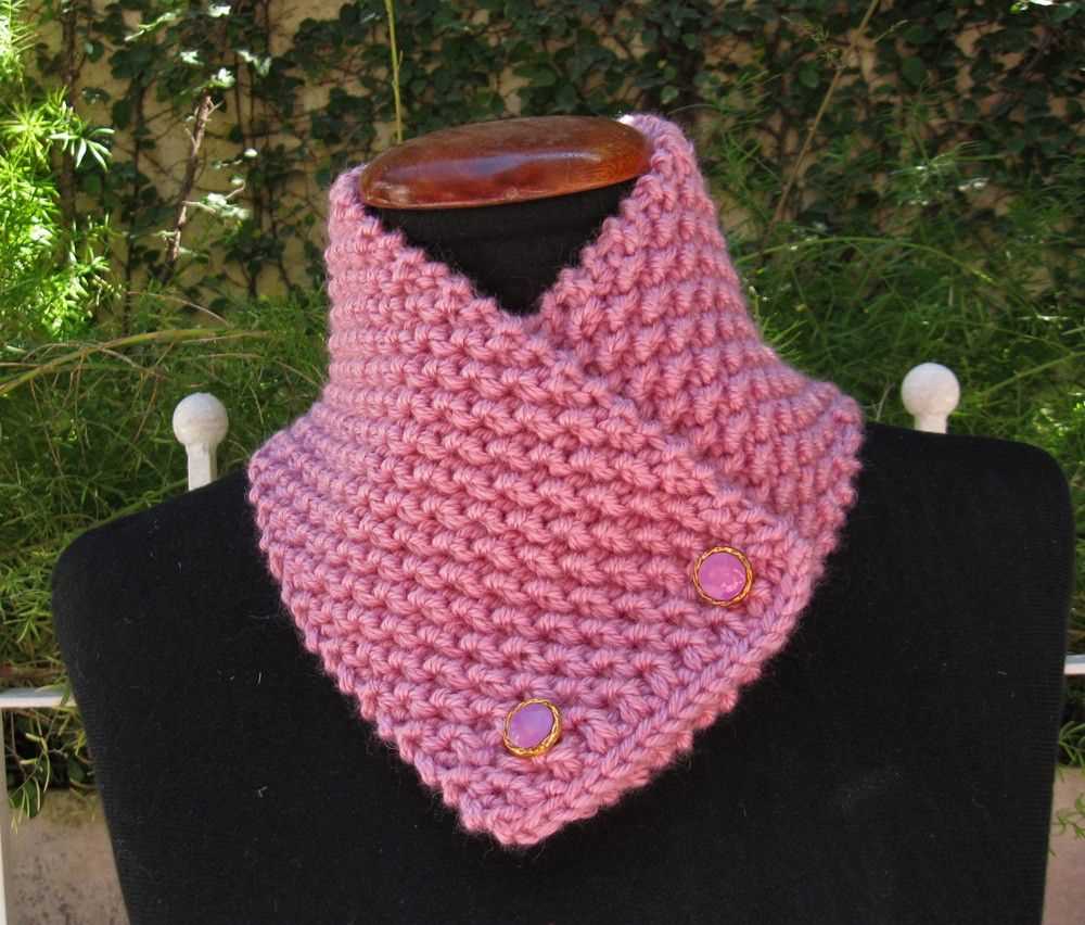 Neck scarf knitting pattern