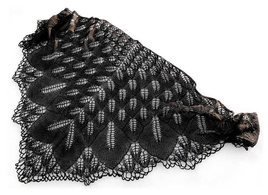 Neck shawl knitting pattern