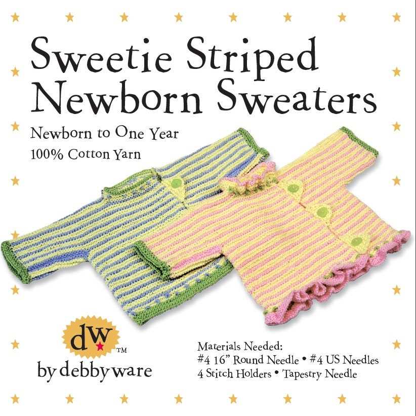 Newborn sweater pattern knitting
