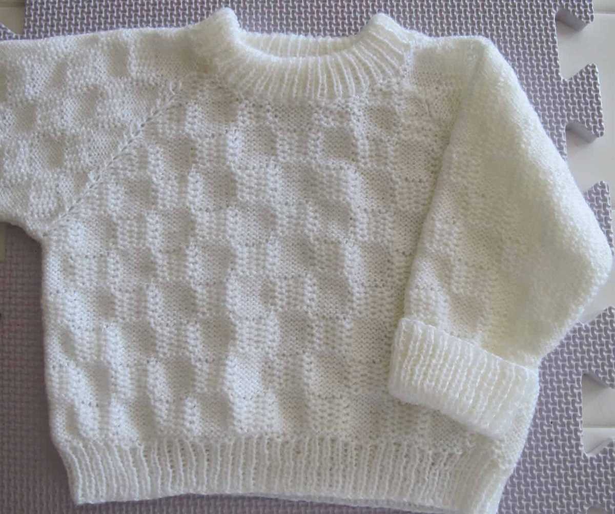 Newborn sweater pattern knitting