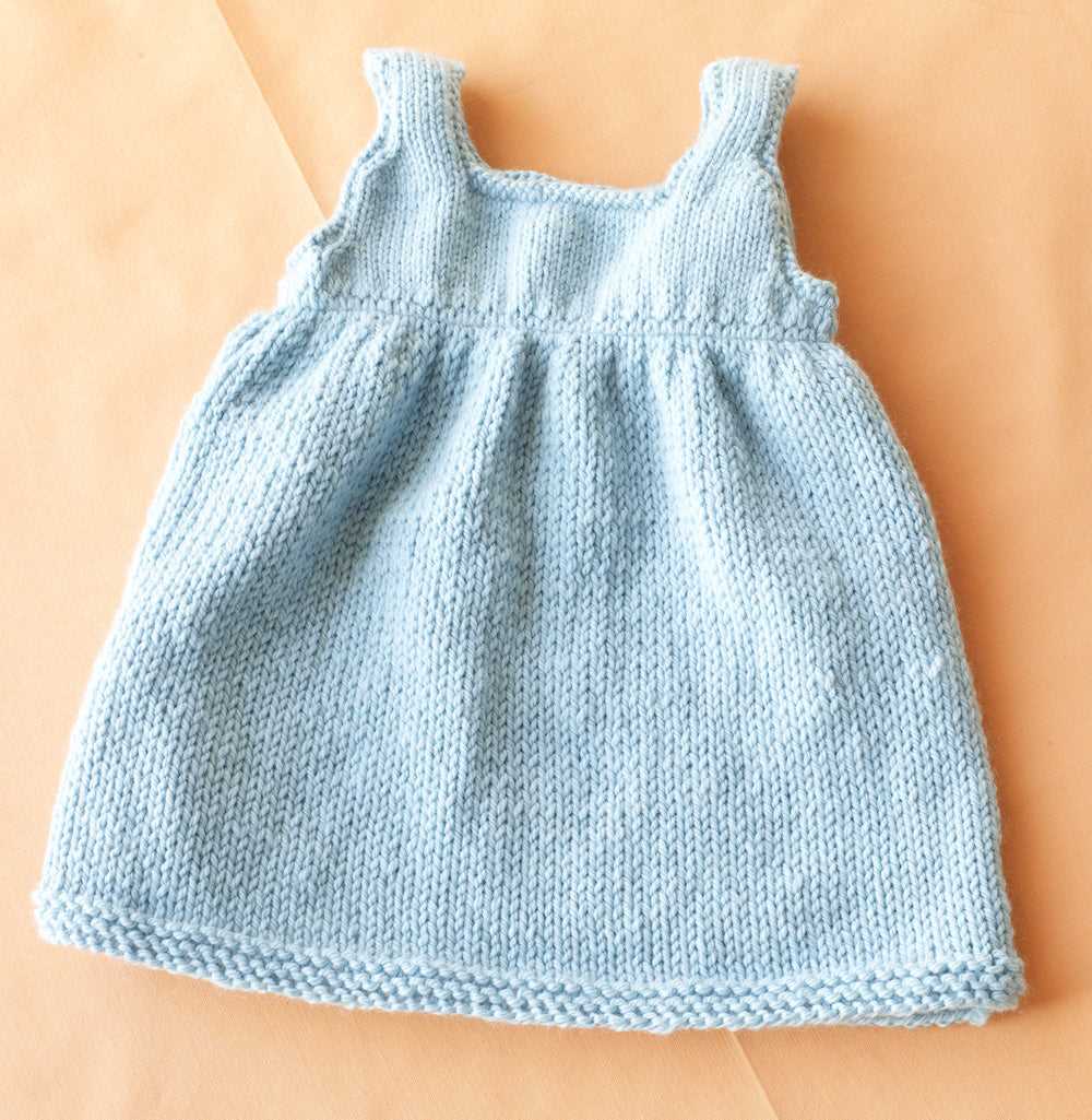 Newborn dress knitting pattern