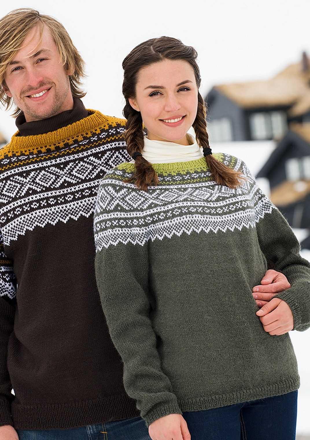 Nordic sweater knitting pattern
