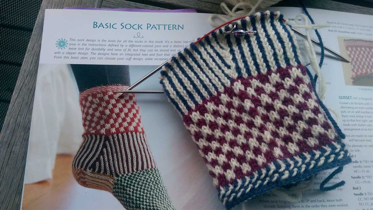 Norwegian socks knitting pattern
