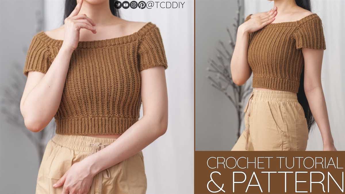 One shoulder knit top pattern
