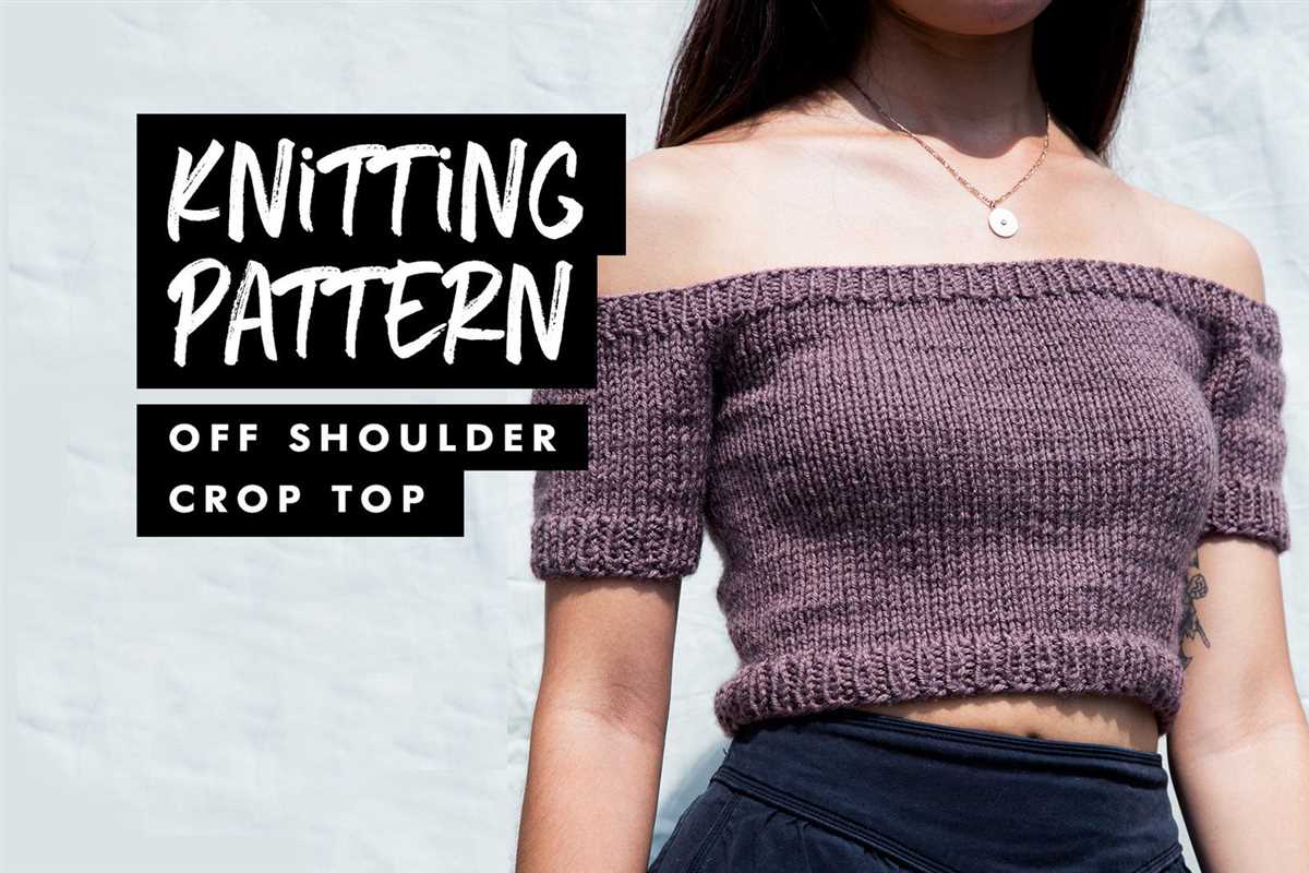 One shoulder knit top pattern
