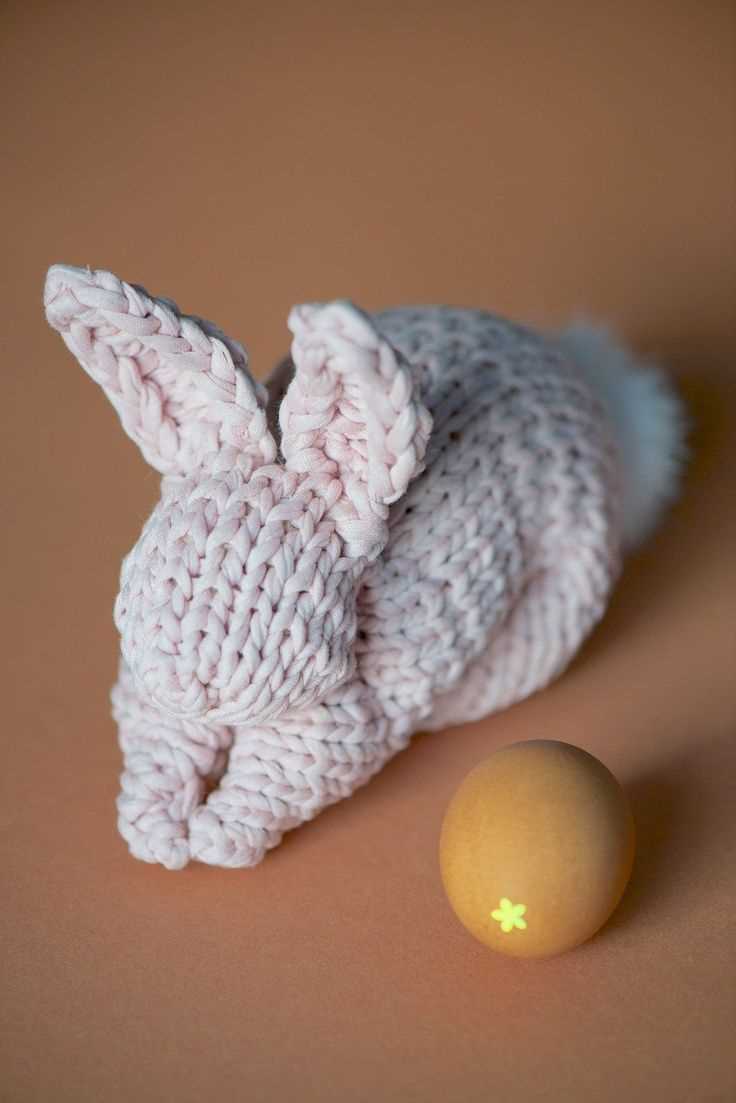One square bunny knitting pattern