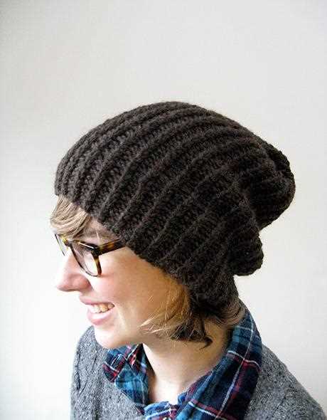 Oversized beanie knitting pattern