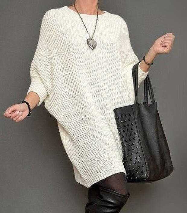 Oversized tunic knitting pattern