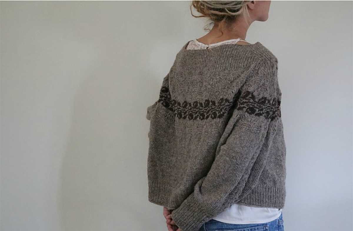 Oversized tunic knitting pattern