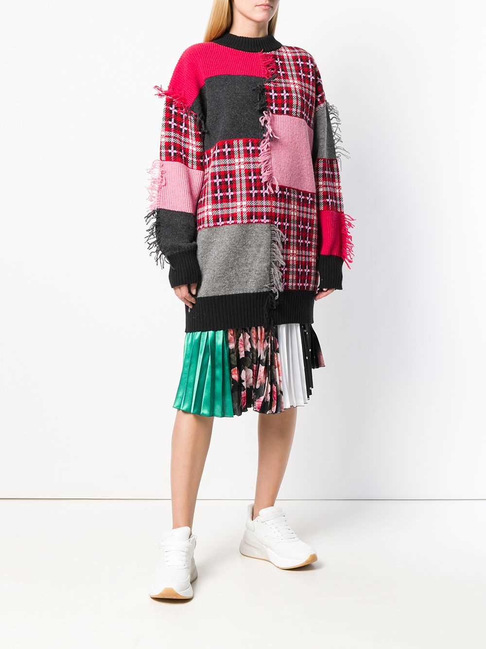 Patchwork jumper knitting pattern