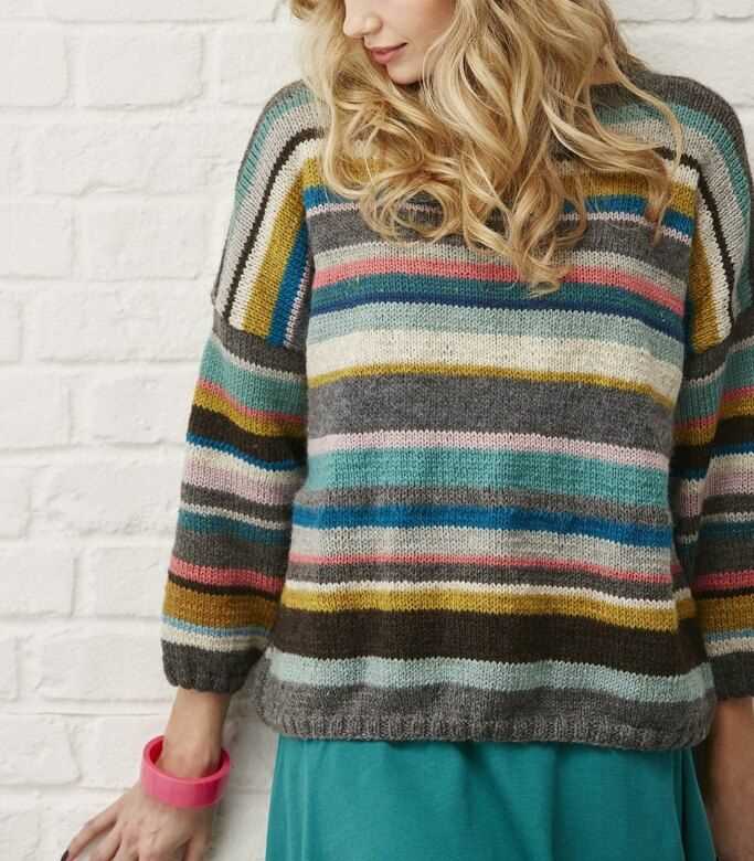 Patchwork jumper knitting pattern