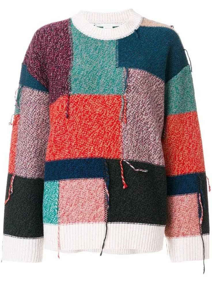 Patchwork jumper knitting pattern