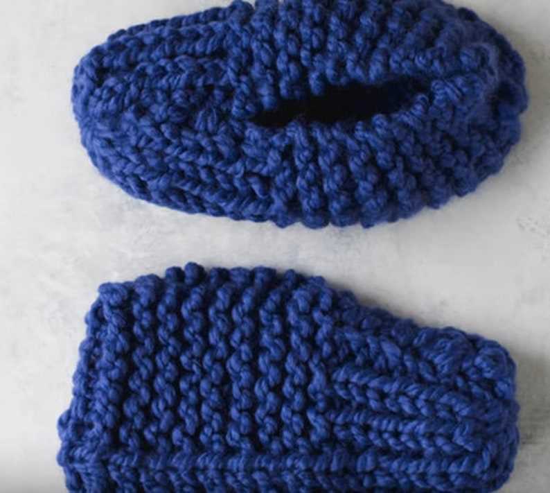 Pattern for knitted slippers free