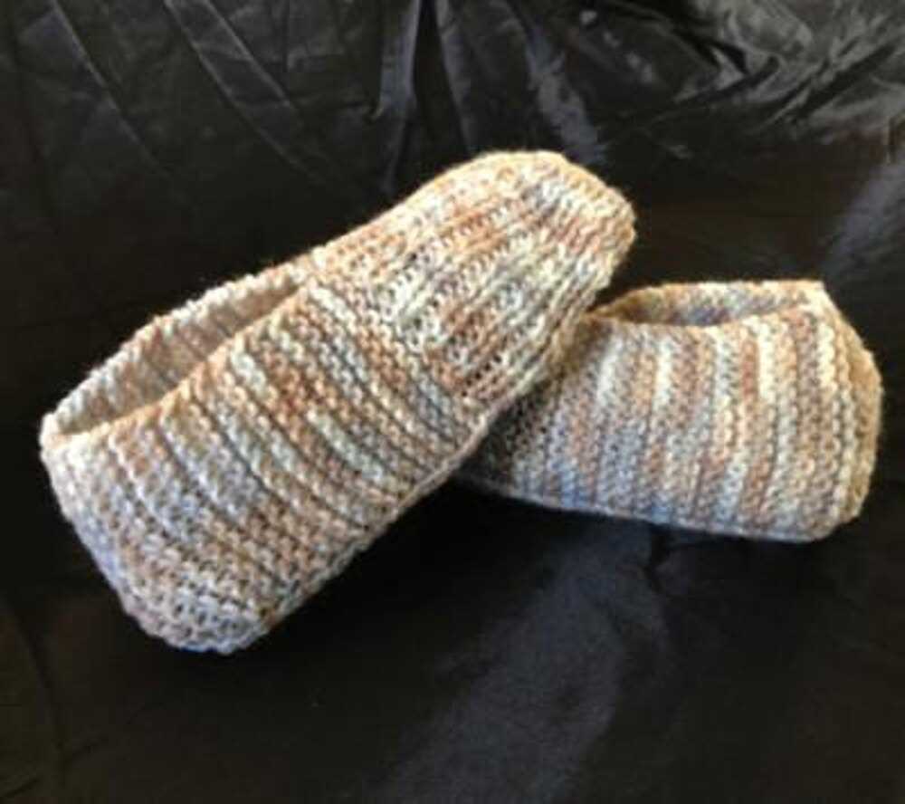 Pattern for knitted slippers free
