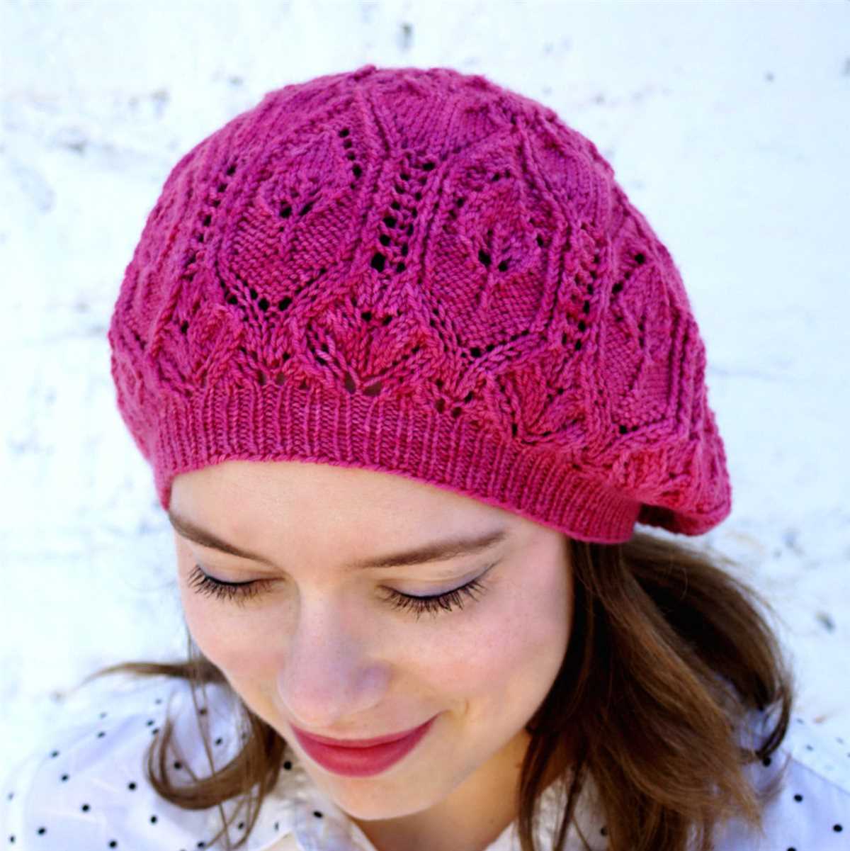 Pattern for ladies knitted hat