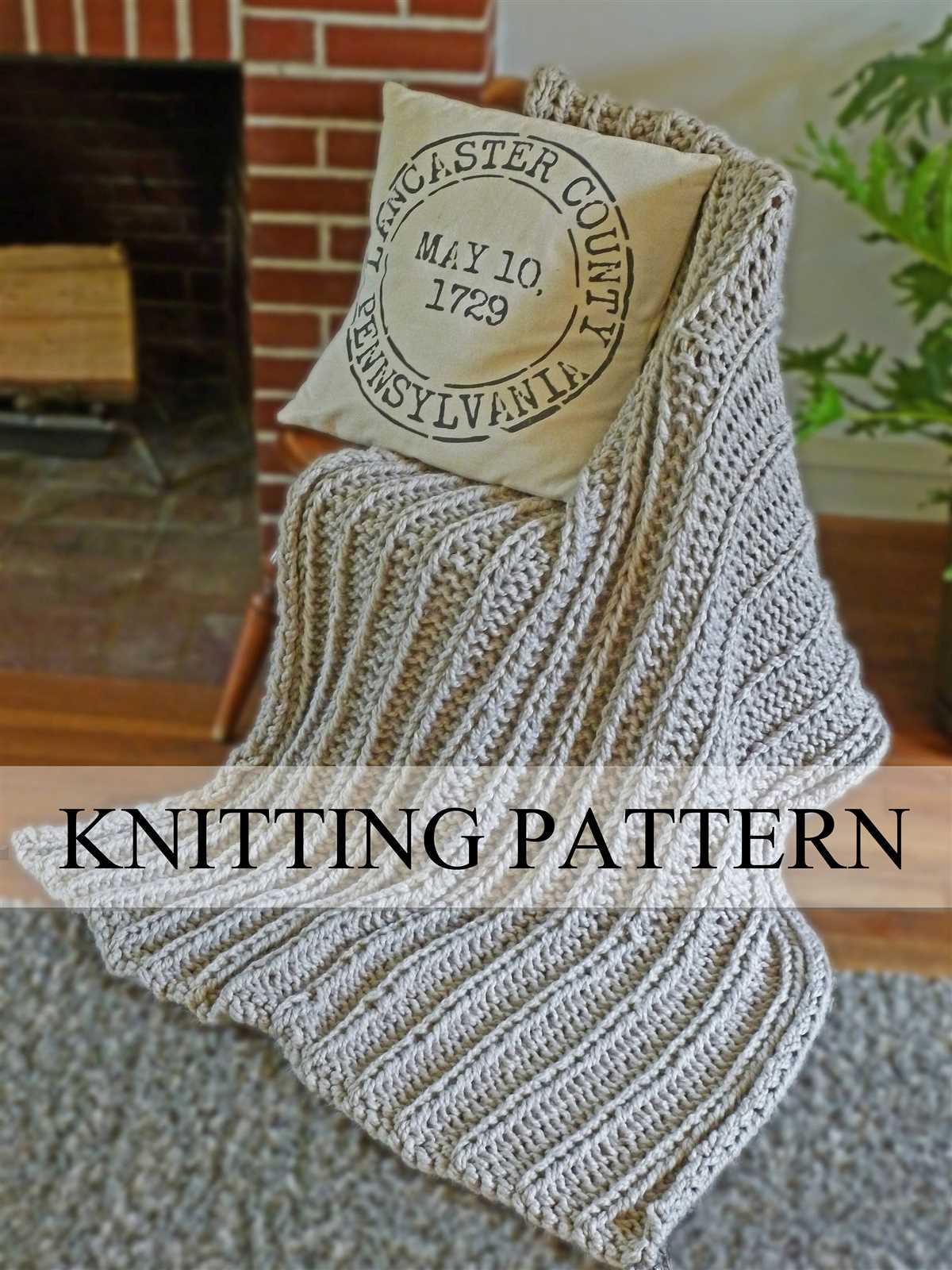 Pattern for a chunky knit blanket