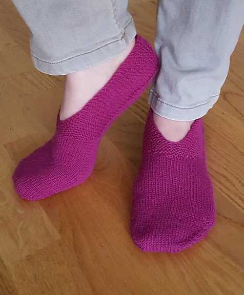 Pattern for knitted slippers free