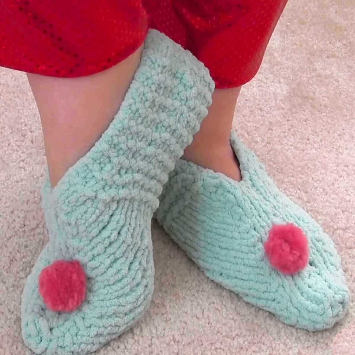 Pattern for knitted slippers free