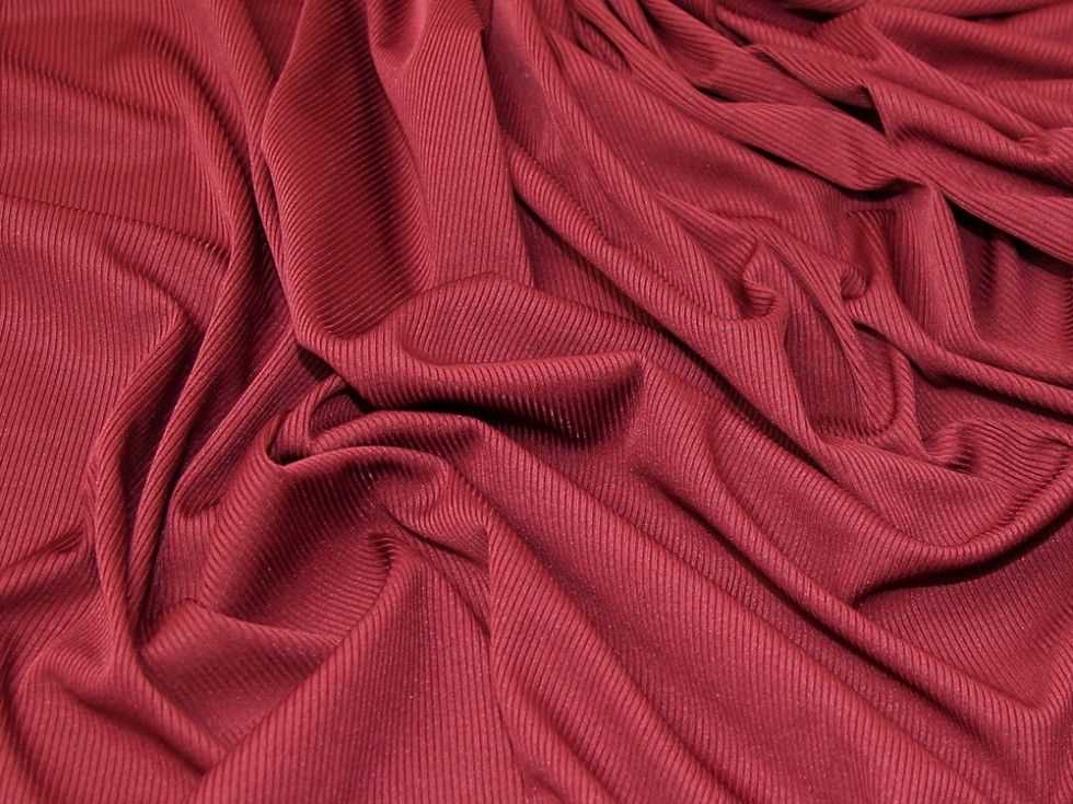 Patterned jersey knit fabric