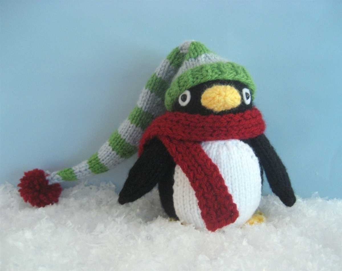Penguin hat knitting pattern