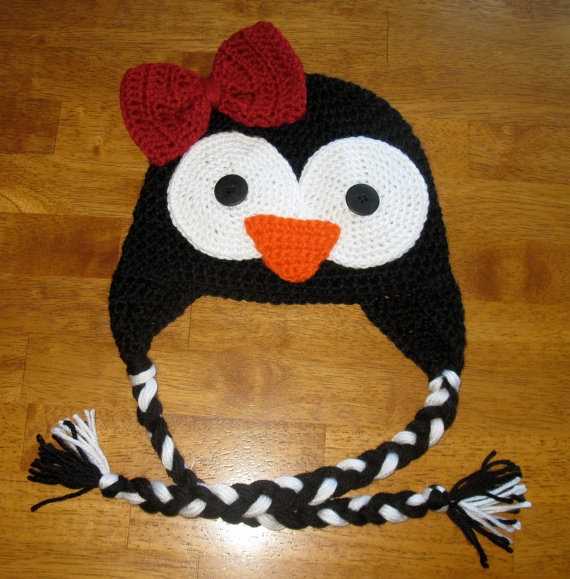 Penguin hat knitting pattern