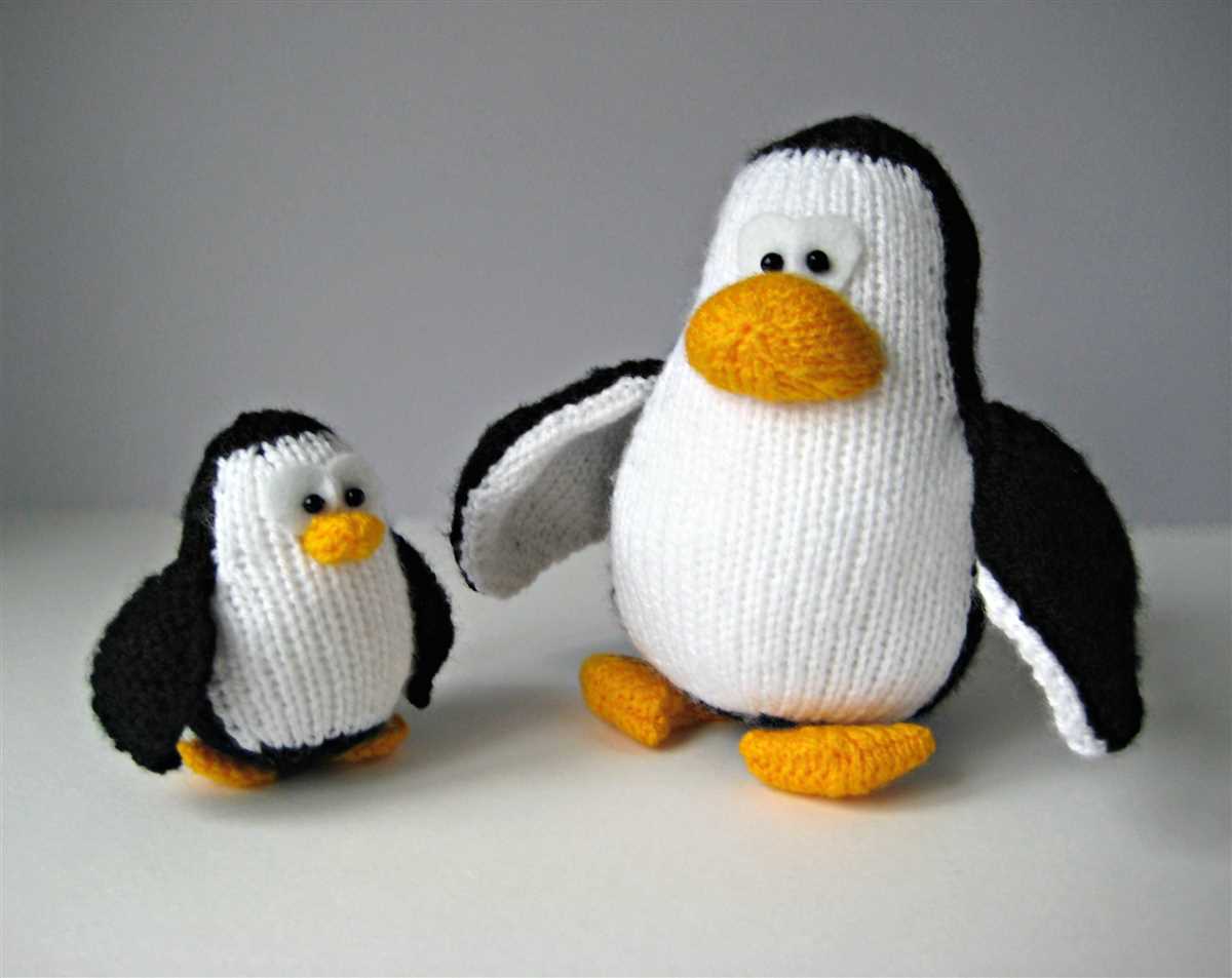 Penguin knitting pattern free