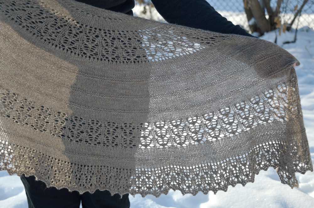 Pi shawl knitting pattern