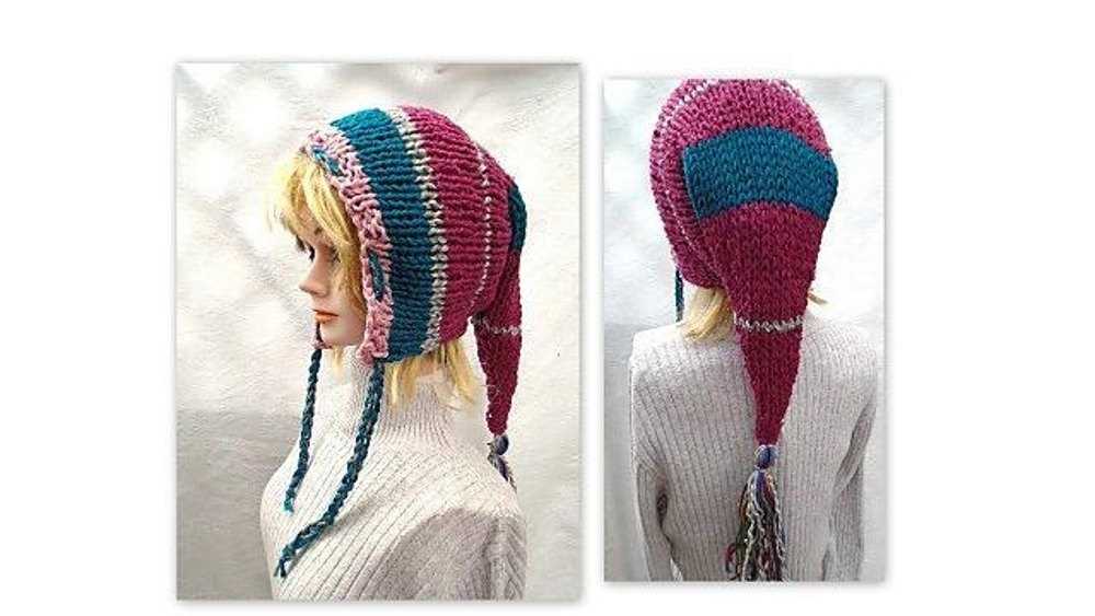 Pixie hat pattern knitting