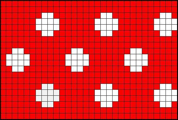 Polka dot knitting pattern