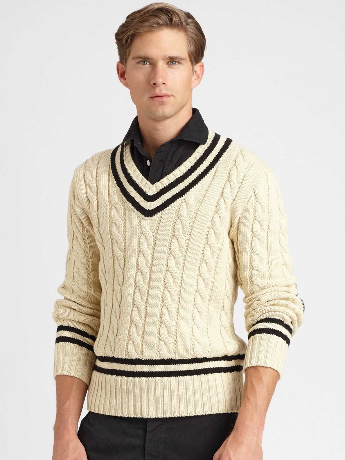 Polo neck sweater knitting pattern