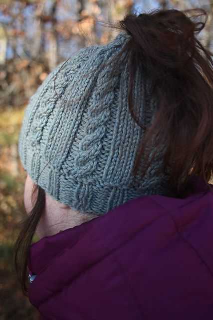 Ponytail knit hat pattern free