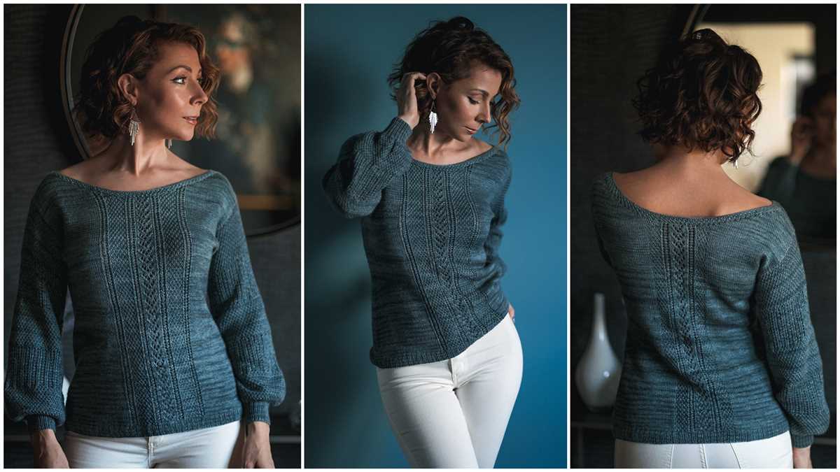 Puff sleeve knit pattern