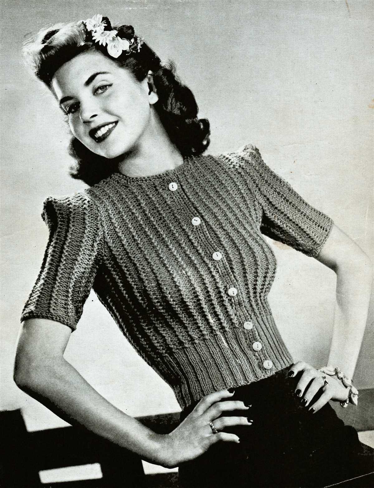 Puff sleeve sweater knitting pattern