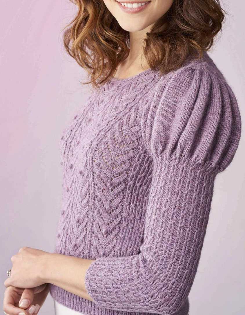 Puff sleeve knit pattern